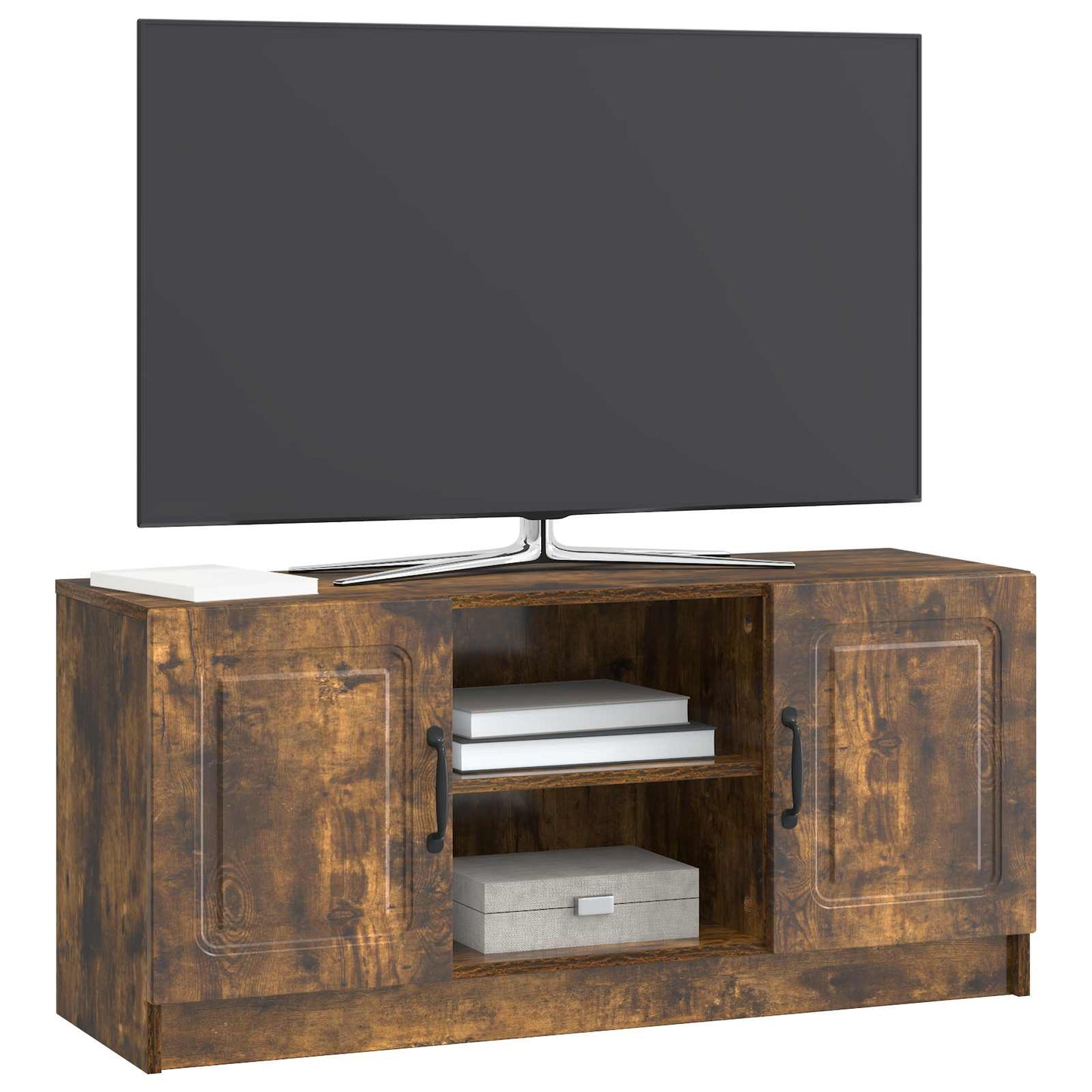 Mobile TV Rovere Fumo 102 x 34,5 x 47 cm Legno ingegnerizzato