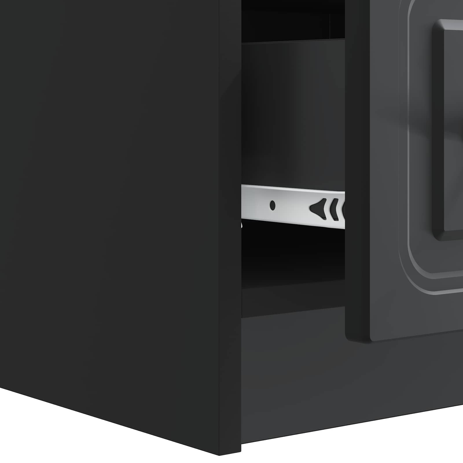 Mobile TV Nero 147 x 34,5 x 27 cm Legno ingegnerizzato | homemem39