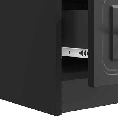 Mobile TV Nero 147 x 34,5 x 27 cm Legno ingegnerizzato | homemem39