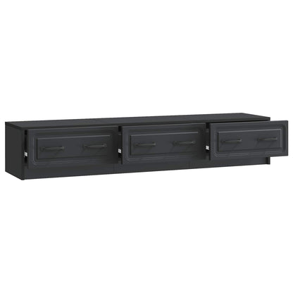Mobile TV Nero 147 x 34,5 x 27 cm Legno ingegnerizzato
