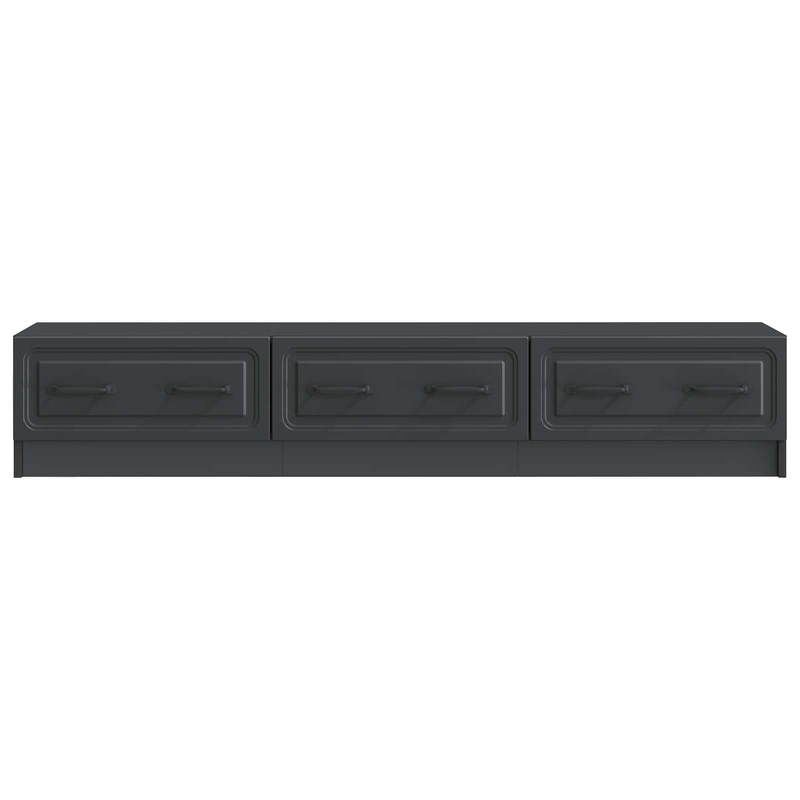 Mobile TV Nero 147 x 34,5 x 27 cm Legno ingegnerizzato | homemem39