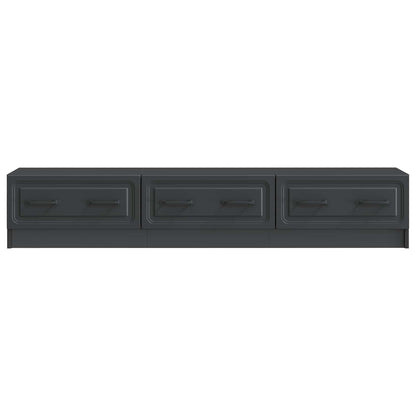 Mobile TV Nero 147 x 34,5 x 27 cm Legno ingegnerizzato | homemem39