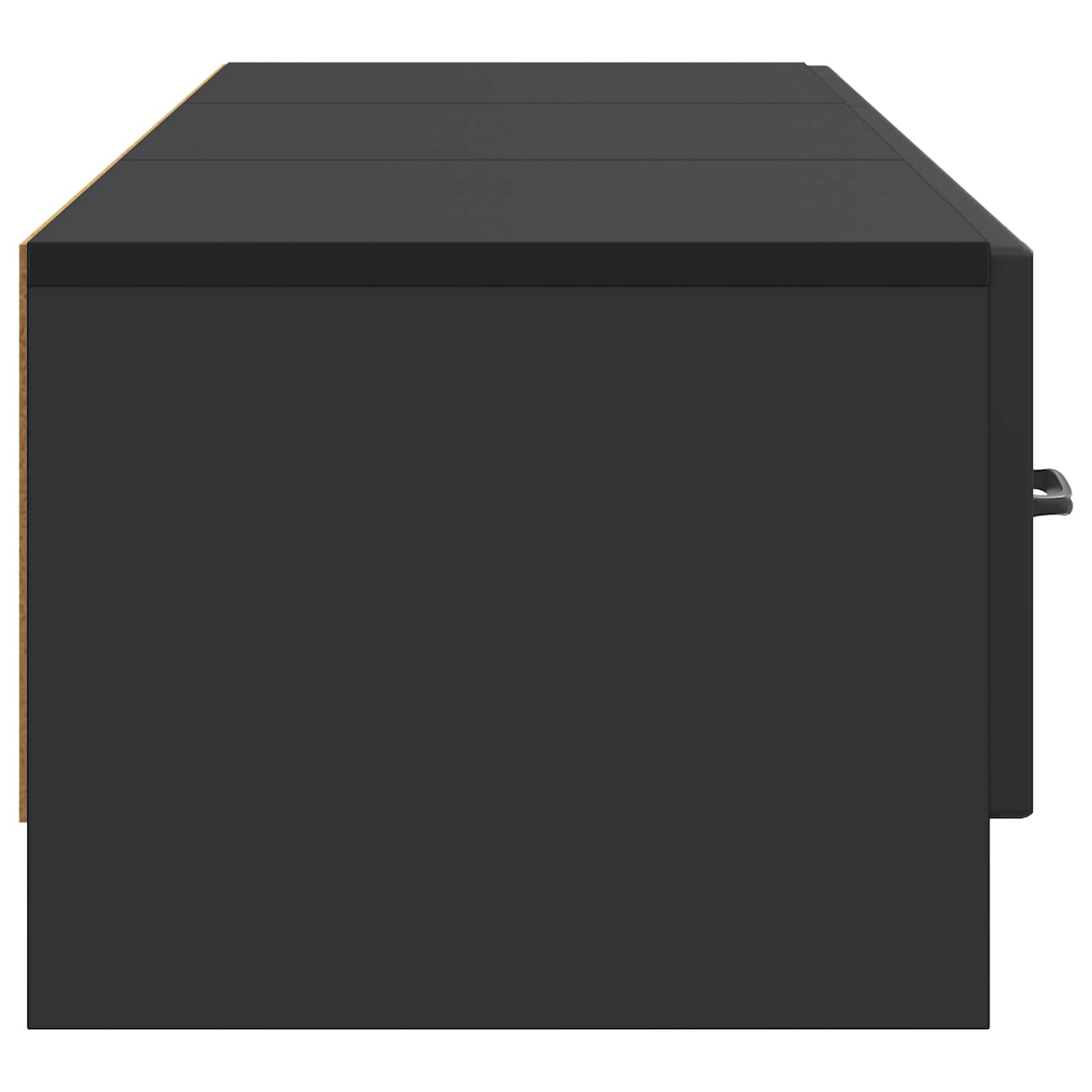 Mobile TV Nero 147 x 34,5 x 27 cm Legno ingegnerizzato | homemem39