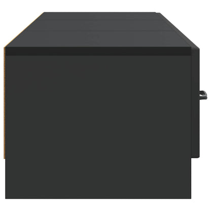Mobile TV Nero 147 x 34,5 x 27 cm Legno ingegnerizzato | homemem39