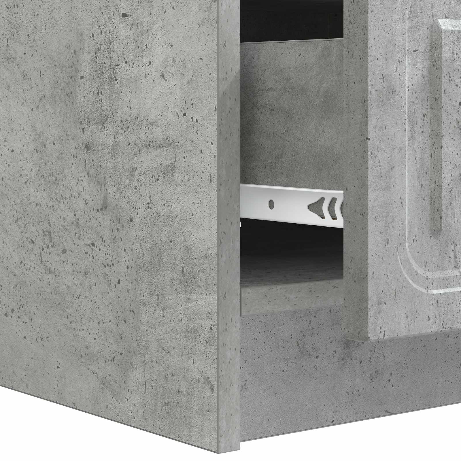 Mobile TV con cassetto Grigio Cemento 147 x 34,5 x 27 cm | homemem39