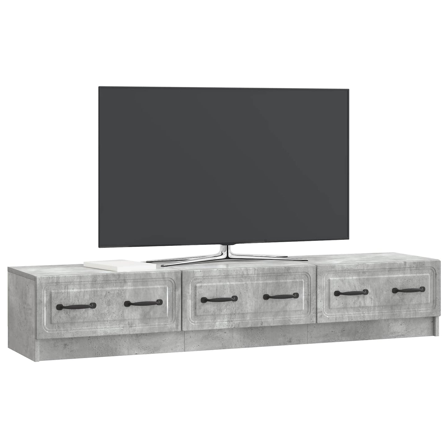 Mobile TV con cassetto Grigio Cemento 147 x 34,5 x 27 cm