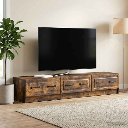 Mobile TV Rovere Fumo 147 x 34,5 x 27 cm Legno ingegnerizzato