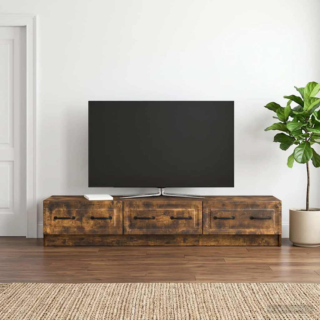 Mobile TV Rovere Fumo 147 x 34,5 x 27 cm Legno ingegnerizzato