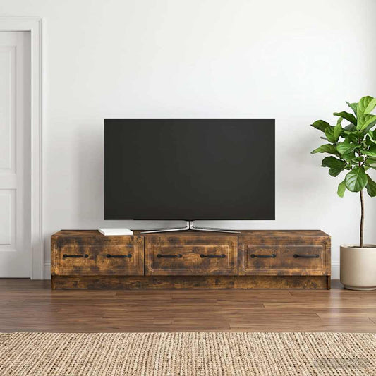 Mobile TV 147 x 34,5 x 27 cm Rovere Fumo Legno ingegnerizzato - homemem39