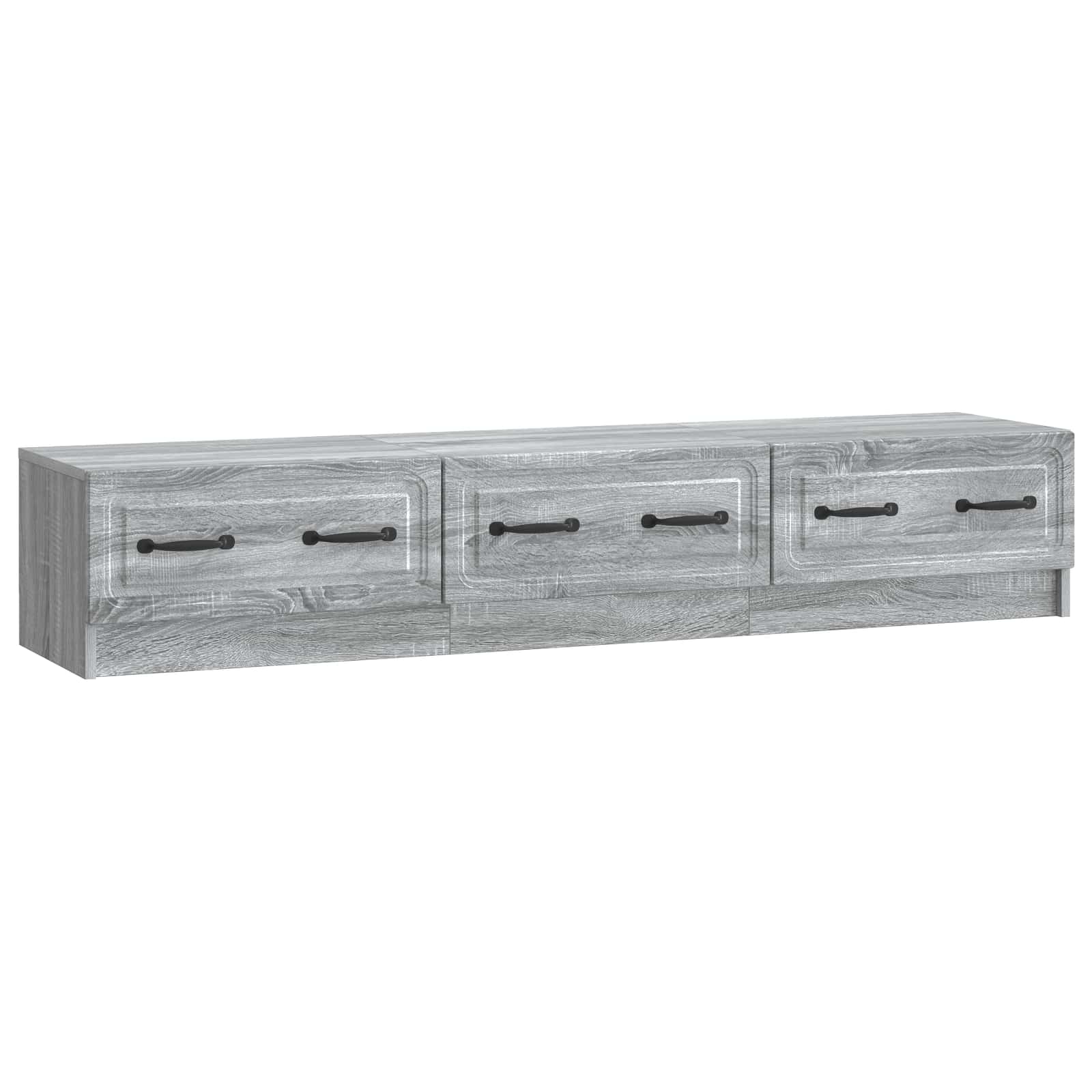 Mobile TV Grigio Sonoma 147 x 34,5 x 27 cm Legno ingegnerizzato | homemem39