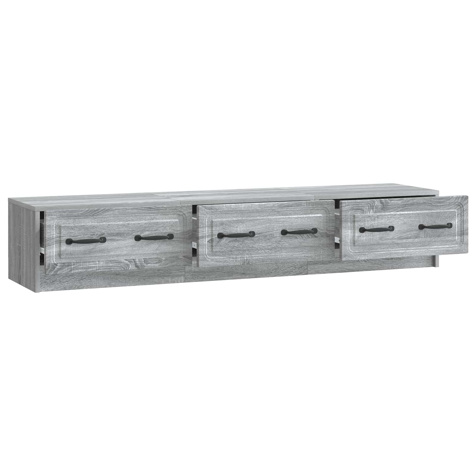 Mobile TV Grigio Sonoma 147 x 34,5 x 27 cm Legno ingegnerizzato | homemem39