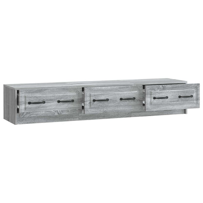 Mobile TV Grigio Sonoma 147 x 34,5 x 27 cm Legno ingegnerizzato | homemem39