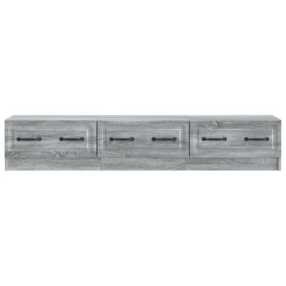 Mobile TV Grigio Sonoma 147 x 34,5 x 27 cm Legno ingegnerizzato | homemem39
