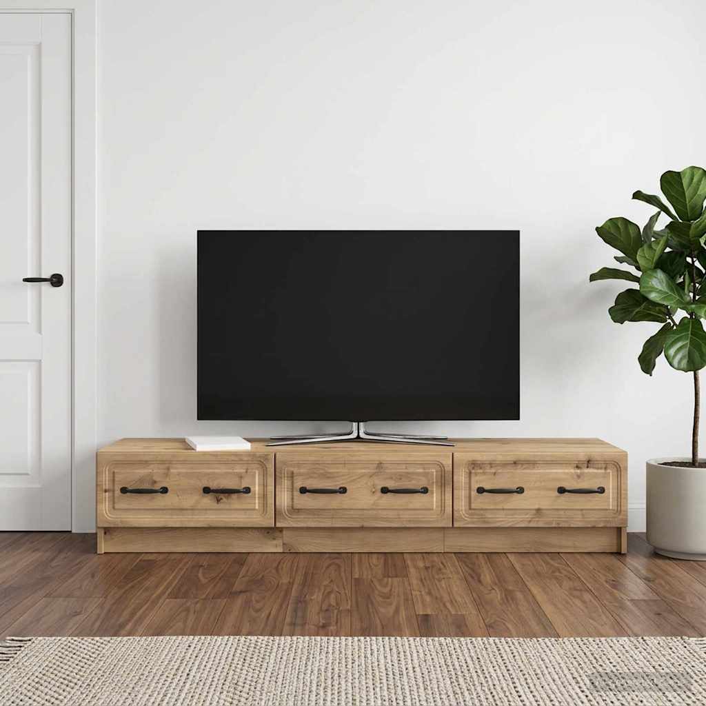Mobile TV con cassetto Rovere Artigianale 147 x 34,5 x 27 cm