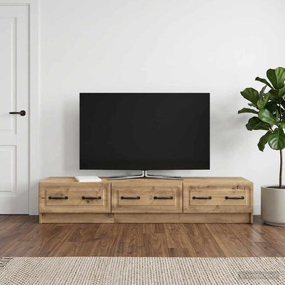 Mobile TV con cassetto Rovere Artigianale 147 x 34,5 x 27 cm