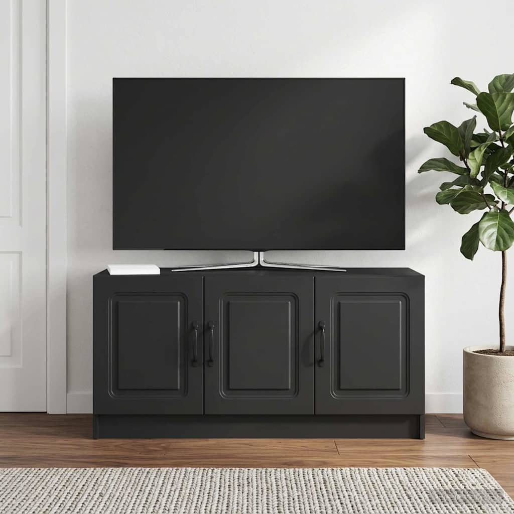Mobile TV Nero 99 x 34,5 x 47 cm Legno ingegnerizzato