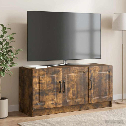 Mobile TV Rovere Fumo 99 x 34,5 x 47 cm Legno ingegnerizzato