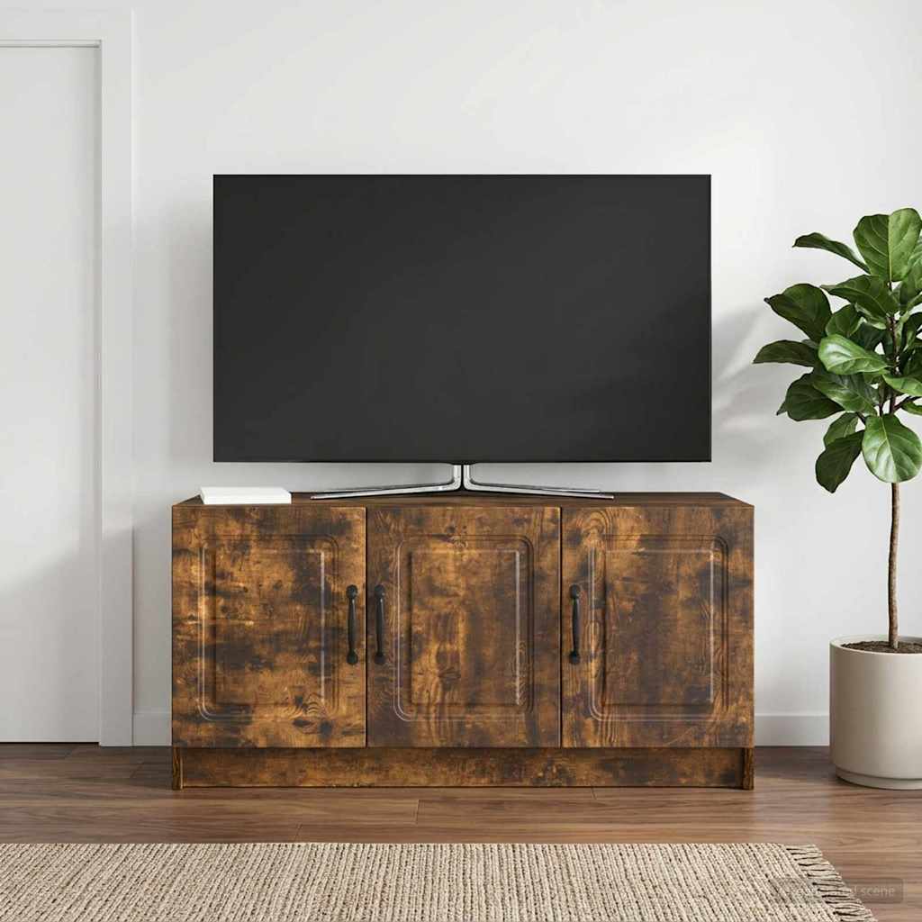 Mobile TV Rovere Fumo 99 x 34,5 x 47 cm Legno ingegnerizzato