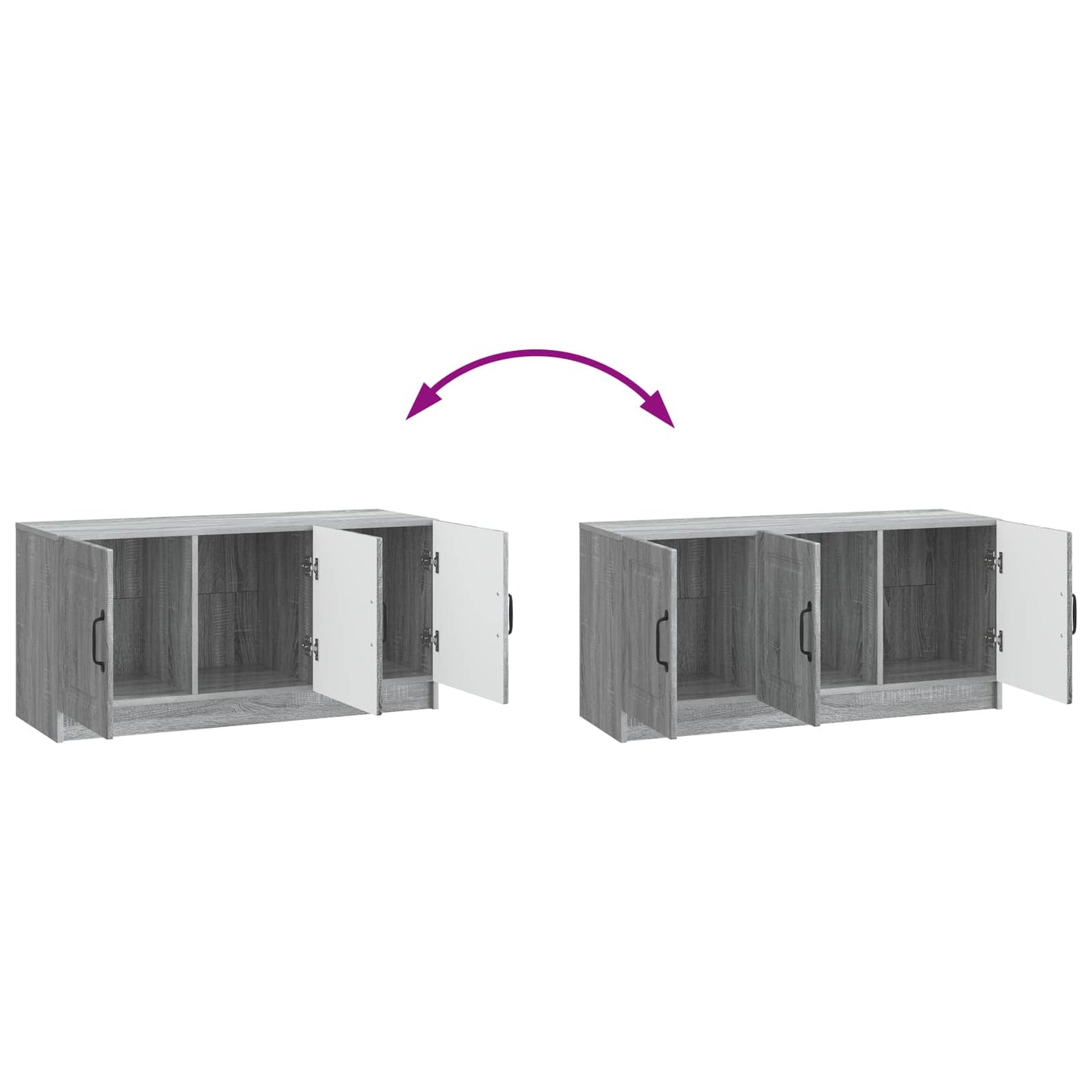 Mobile TV Grigio Sonoma 99 x 34,5 x 47 cm Legno ingegnerizzato | homemem39