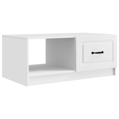 Tavolino da salotto Bianco 90 x 50 x 37 cm Legno ingegnerizzato