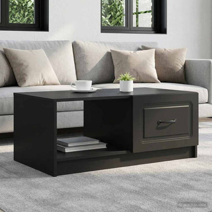 Tavolino da salotto Nero 90 x 50 x 37 cm Legno ingegnerizzato