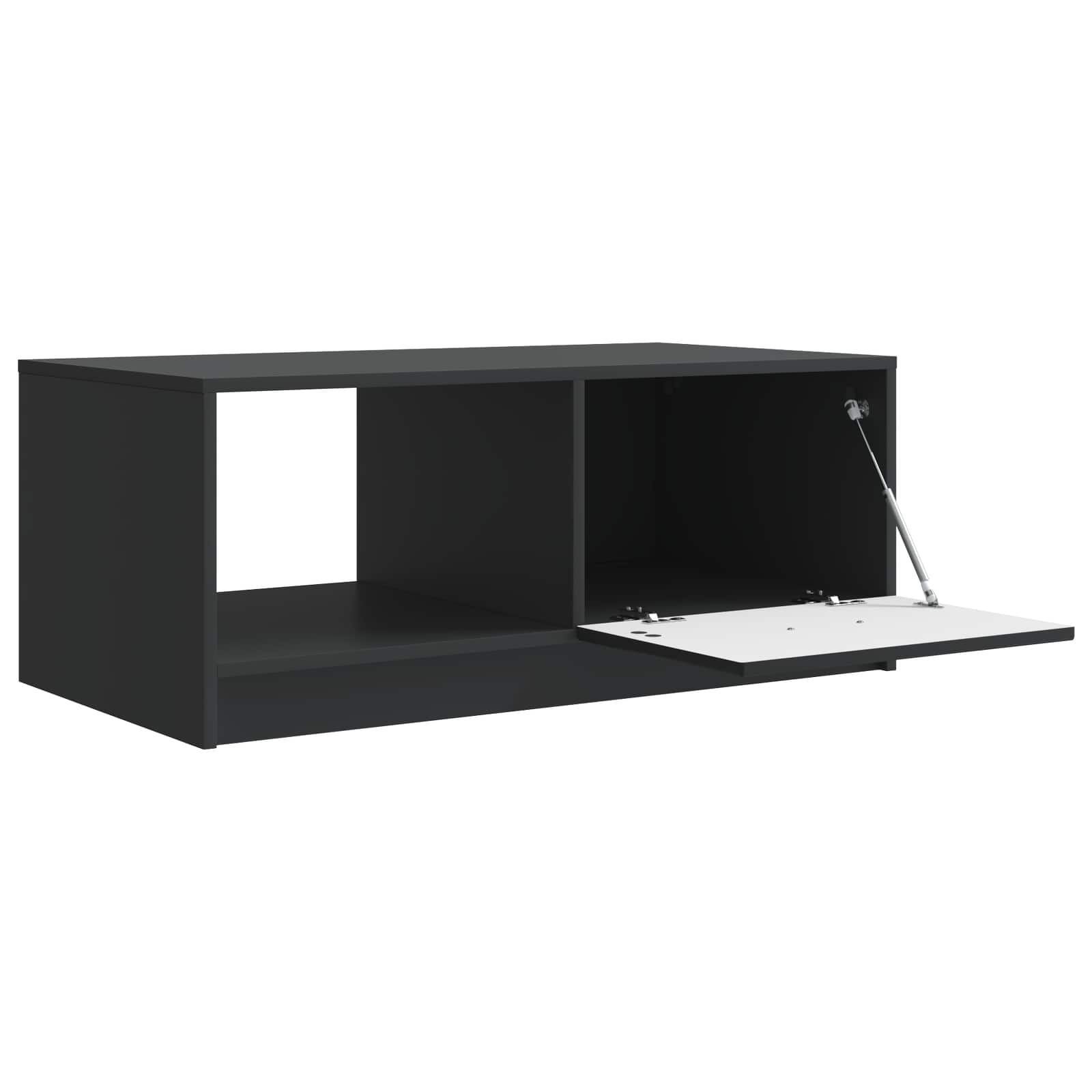 Tavolino da salotto Nero 90 x 50 x 37 cm Legno ingegnerizzato | homemem39