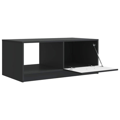 Tavolino da salotto Nero 90 x 50 x 37 cm Legno ingegnerizzato
