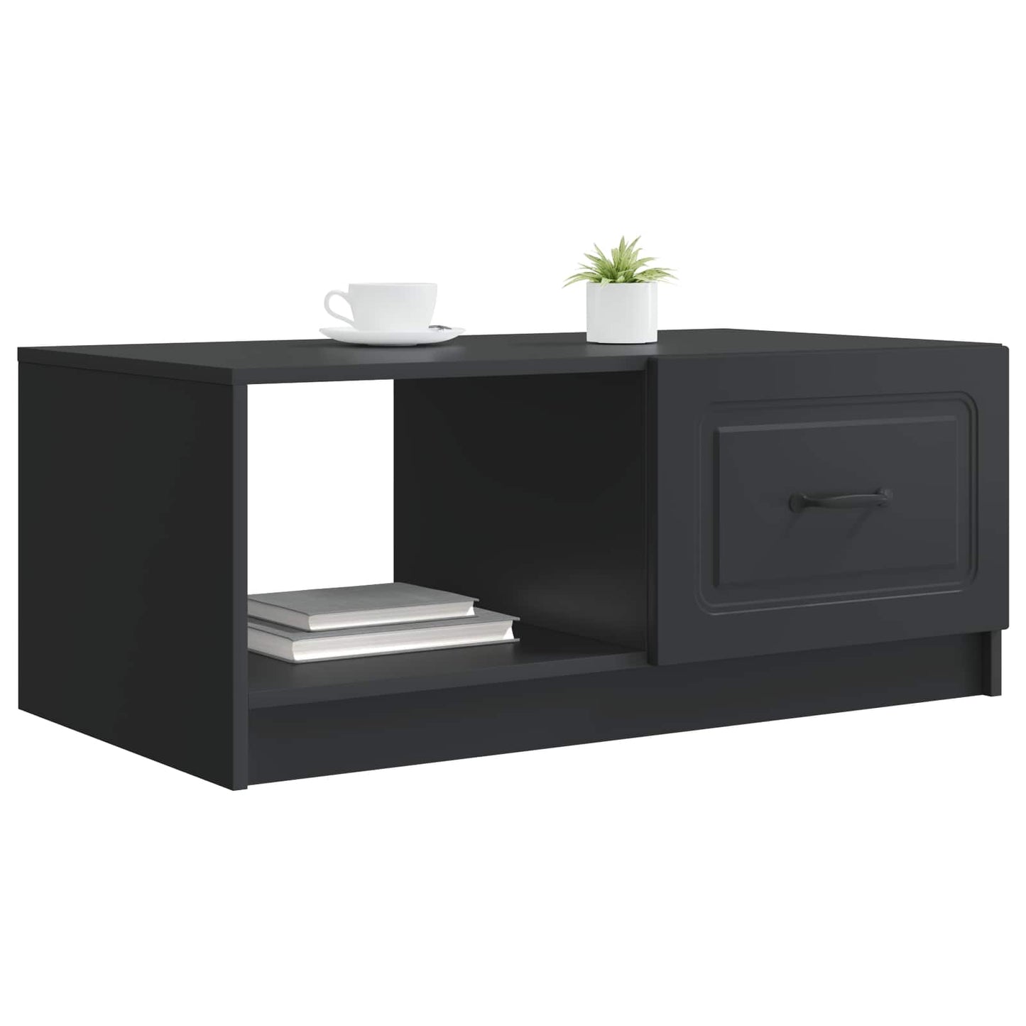 Tavolino da salotto Nero 90 x 50 x 37 cm Legno ingegnerizzato | homemem39