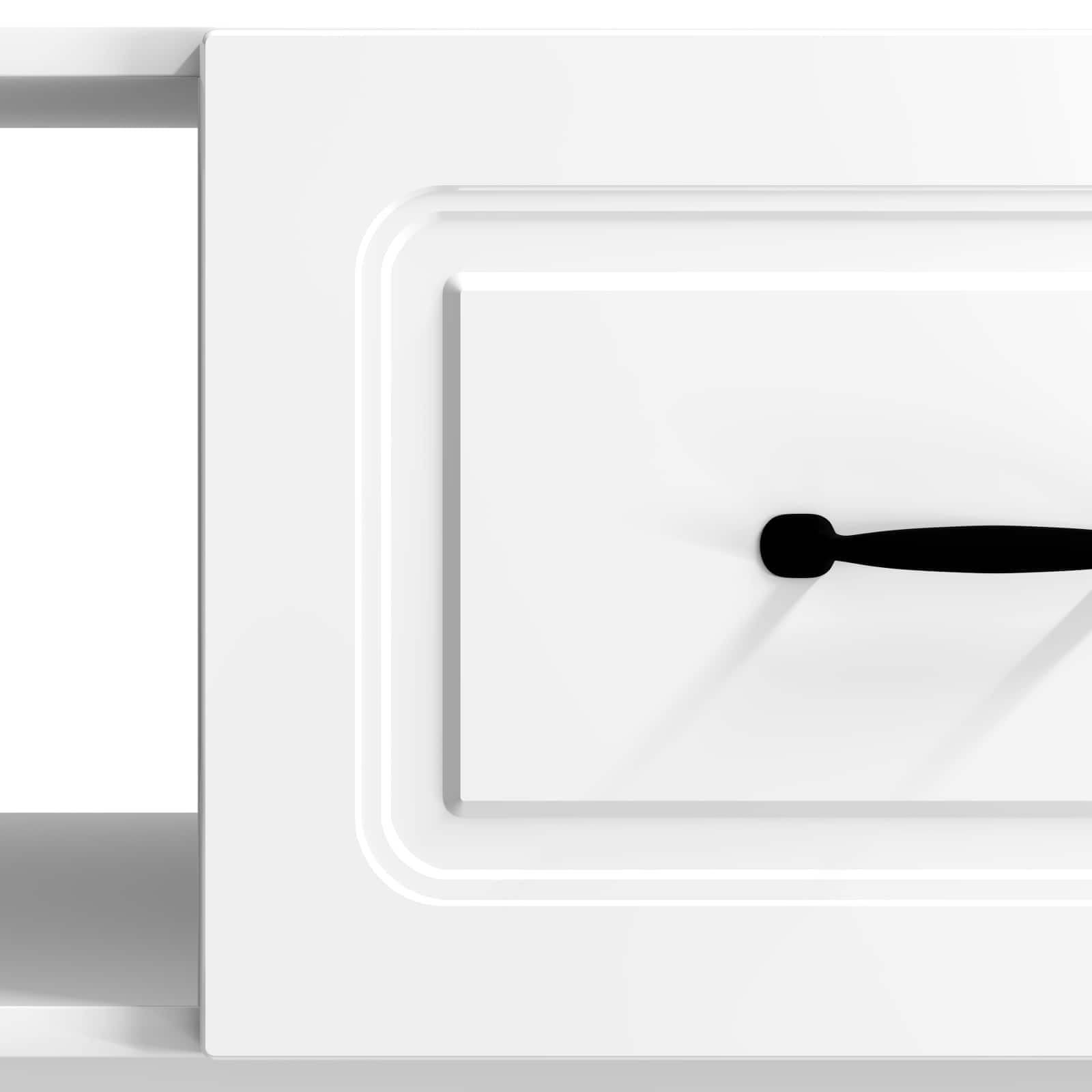 Tavolino da salotto Bianco Lucido 90 x 50 x 37 cm | homemem39