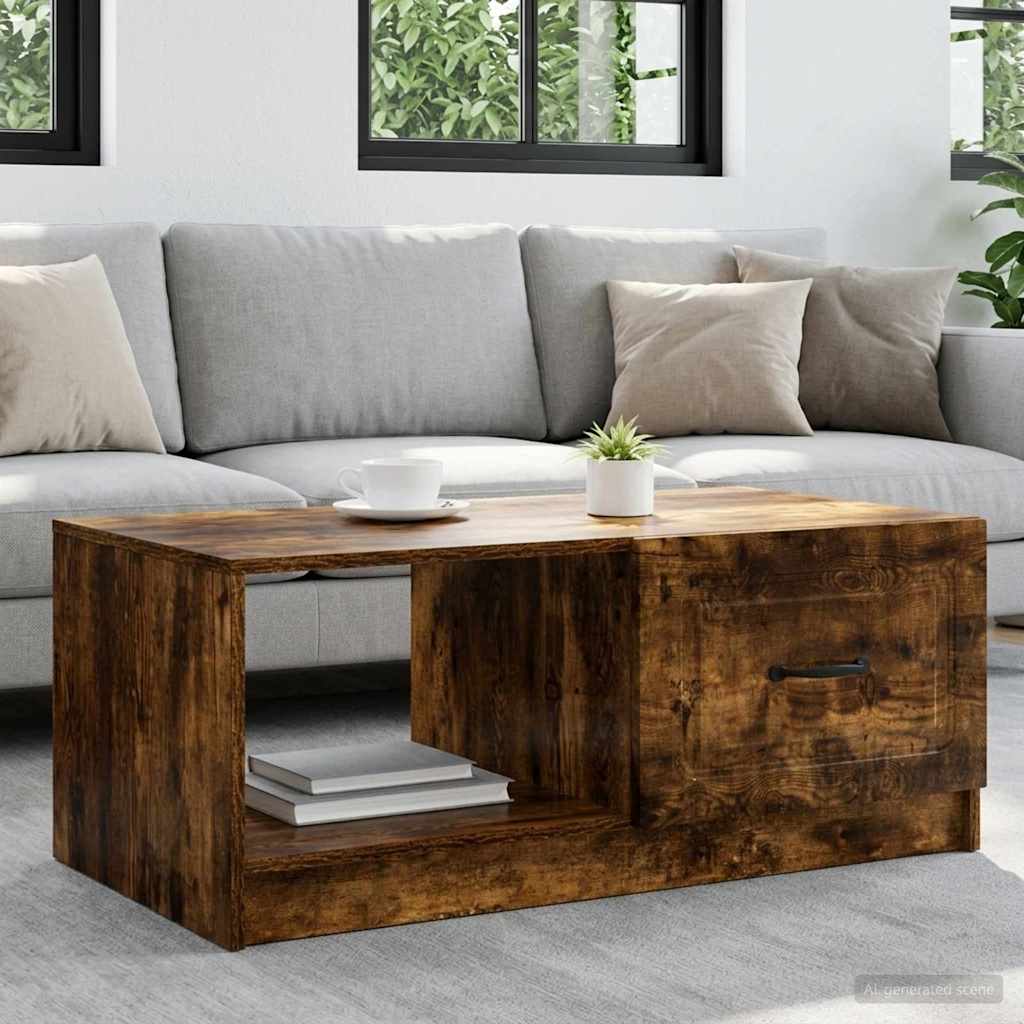 Tavolino da salotto Rovere Fumo 90 x 50 x 37 cm