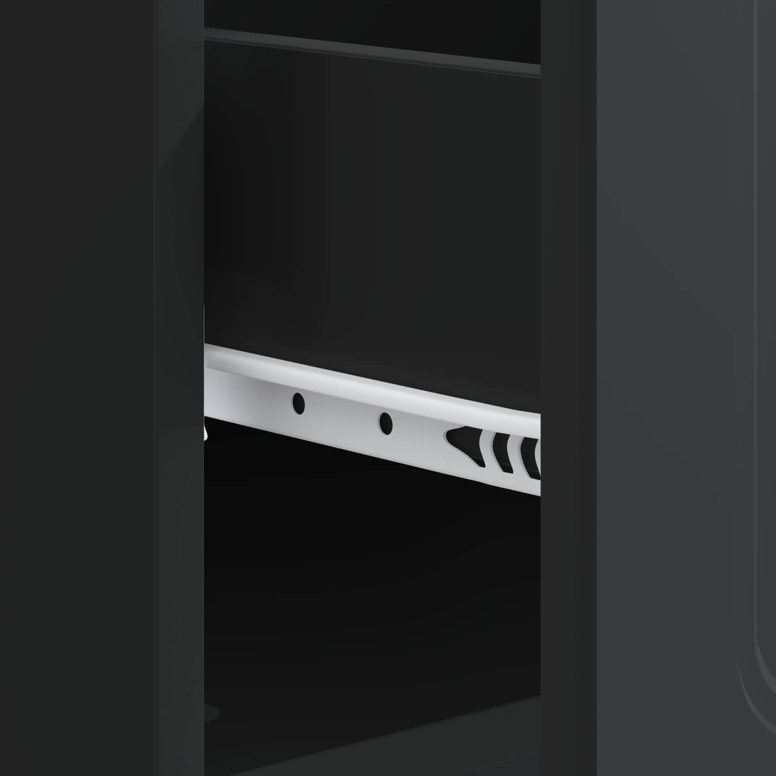 Tavolino da salotto Nero 49 x 50 x 37 cm Legno ingegnerizzato | homemem39