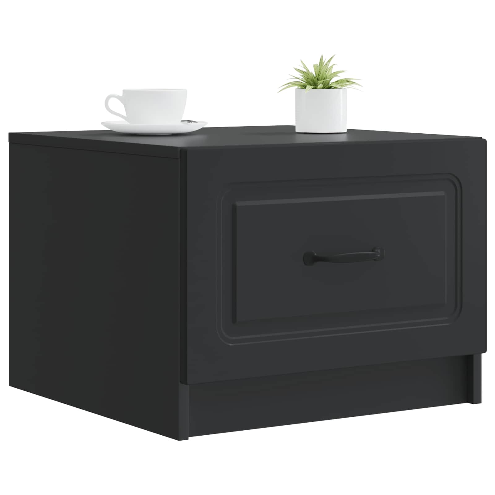 Tavolino da salotto Nero 49 x 50 x 37 cm Legno ingegnerizzato | homemem39