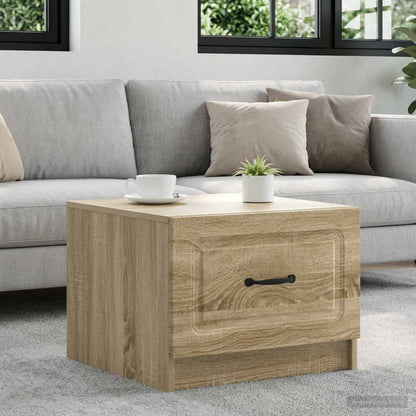 Tavolino da salotto con cassetto Rovere Sonoma 49 x 50 x 37 cm