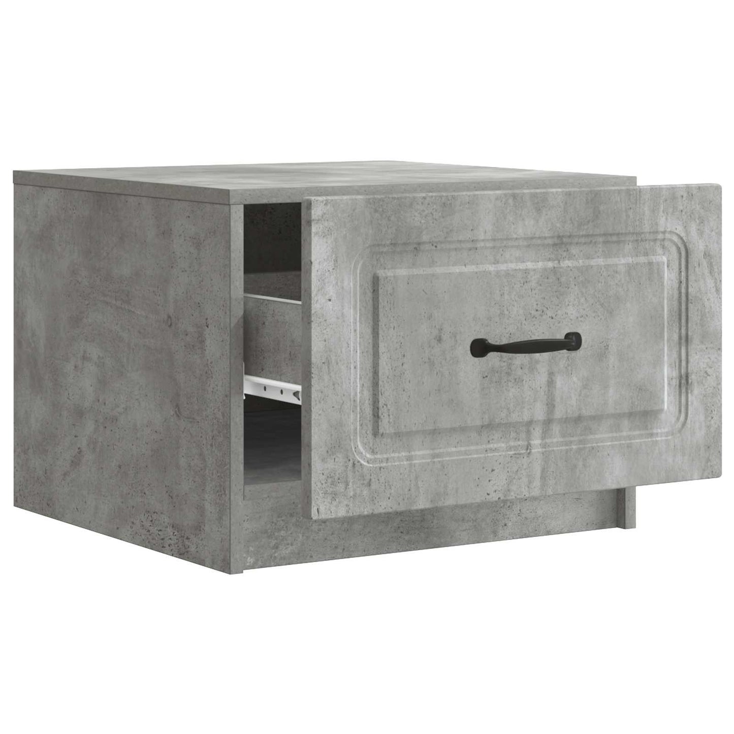 Tavolino da salotto con cassetto Grigio Cemento 49 x 50 x 37 cm | homemem39