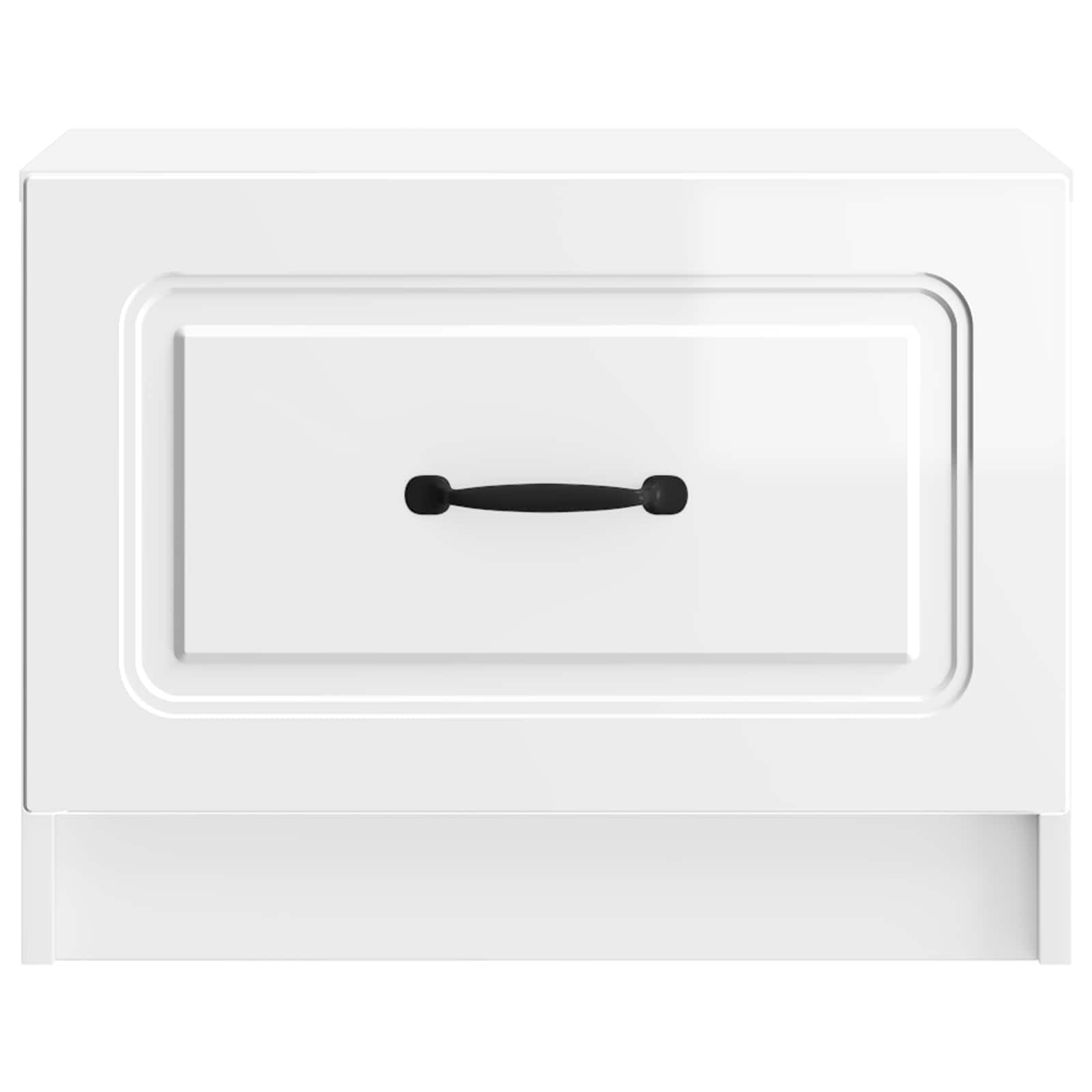 Tavolino da salotto con cassetto Bianco Lucido 49 x 50 x 37 cm | homemem39