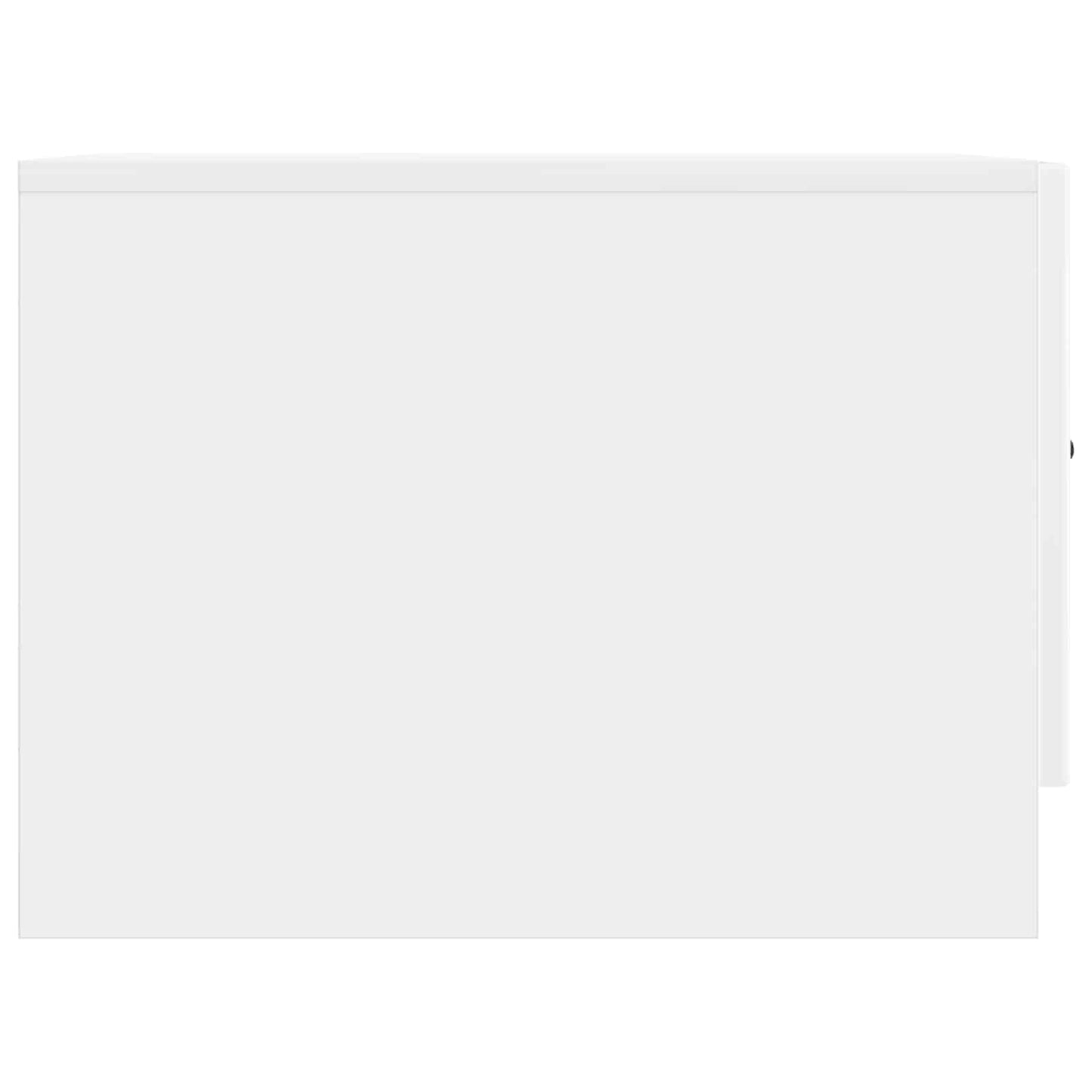Tavolino da salotto con cassetto Bianco Lucido 49 x 50 x 37 cm | homemem39