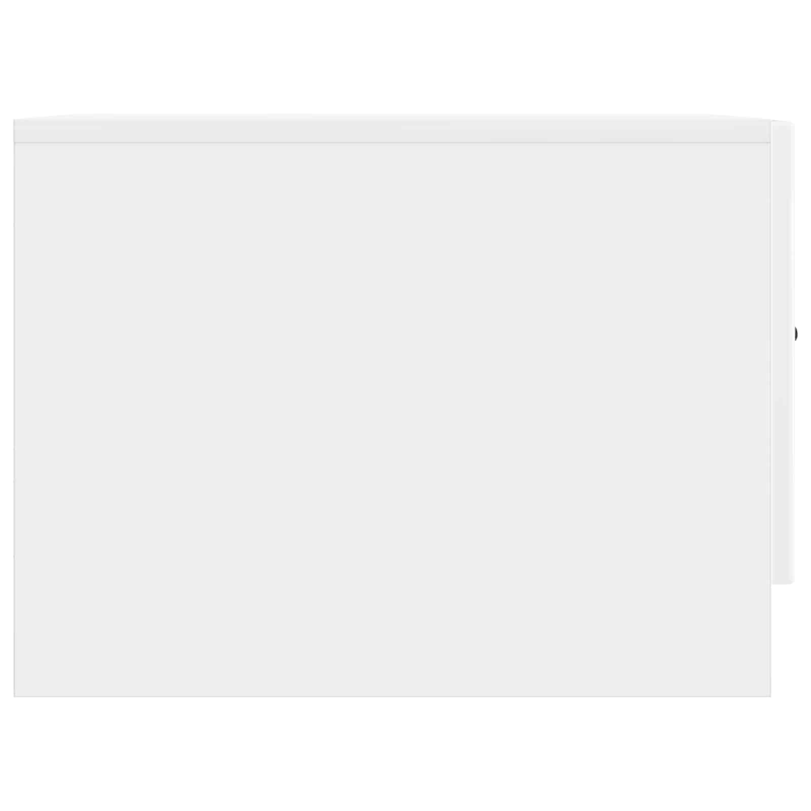 Tavolino da salotto con cassetto Bianco Lucido 49 x 50 x 37 cm | homemem39