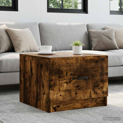 Tavolino da salotto con cassetto Rovere Fumo 49 x 50 x 37 cm