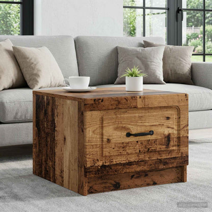 Tavolino da salotto con cassetto Legno antico 49 x 50 x 37 cm