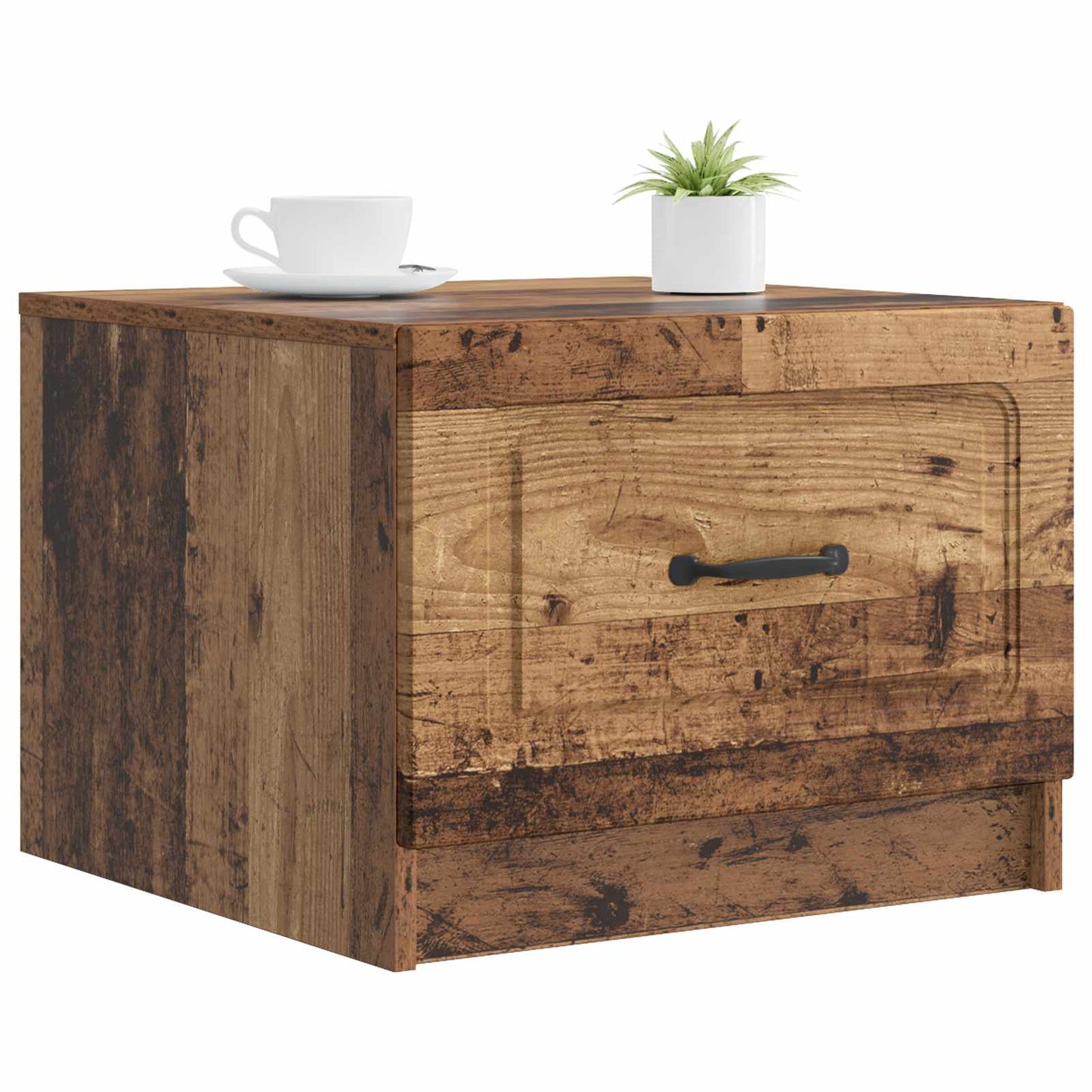 Tavolino da salotto con cassetto Legno antico 49 x 50 x 37 cm | homemem39