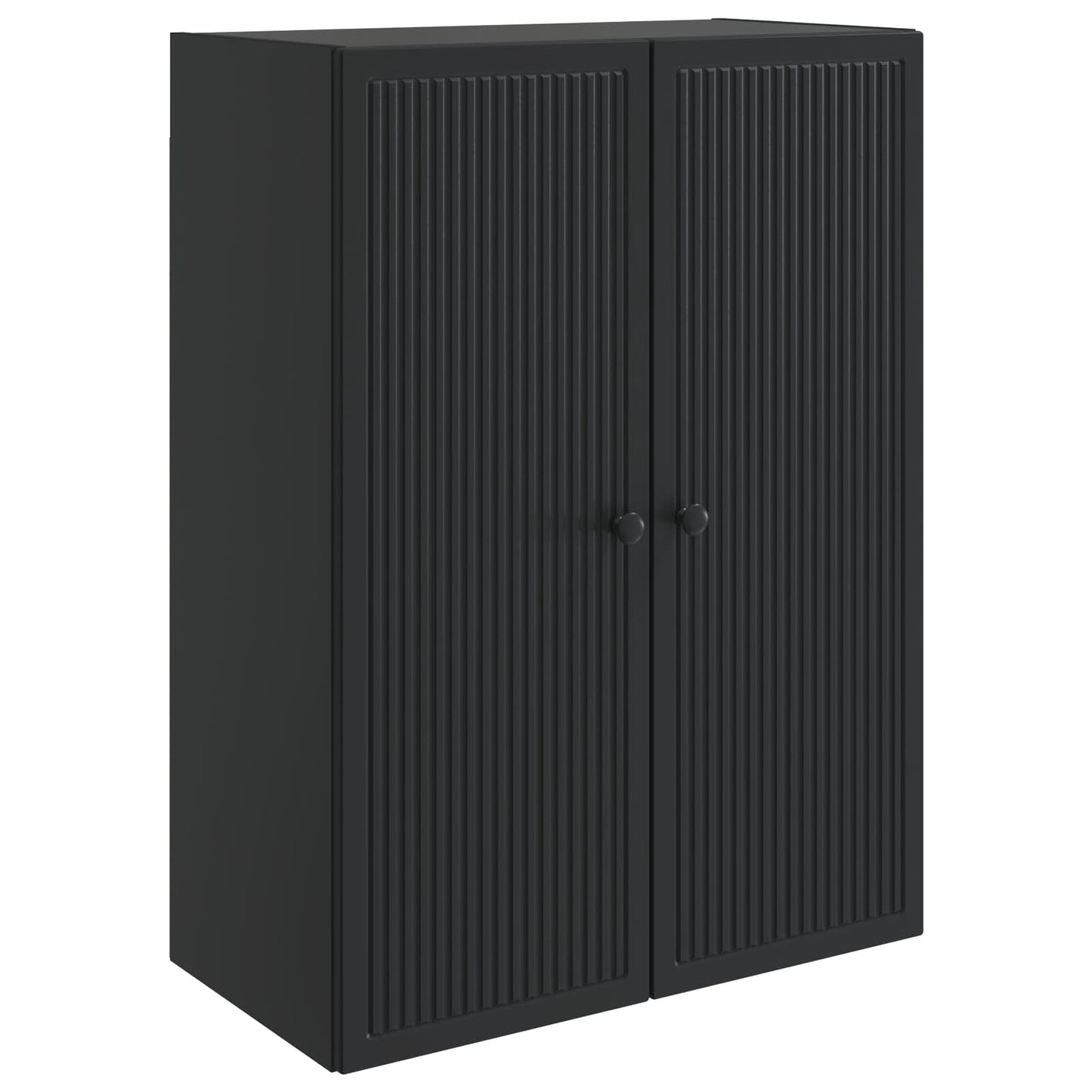 Mobiletto a muro Nero 66 x 34,5 x 90 cm Legno ingegnerizzato | homemem39