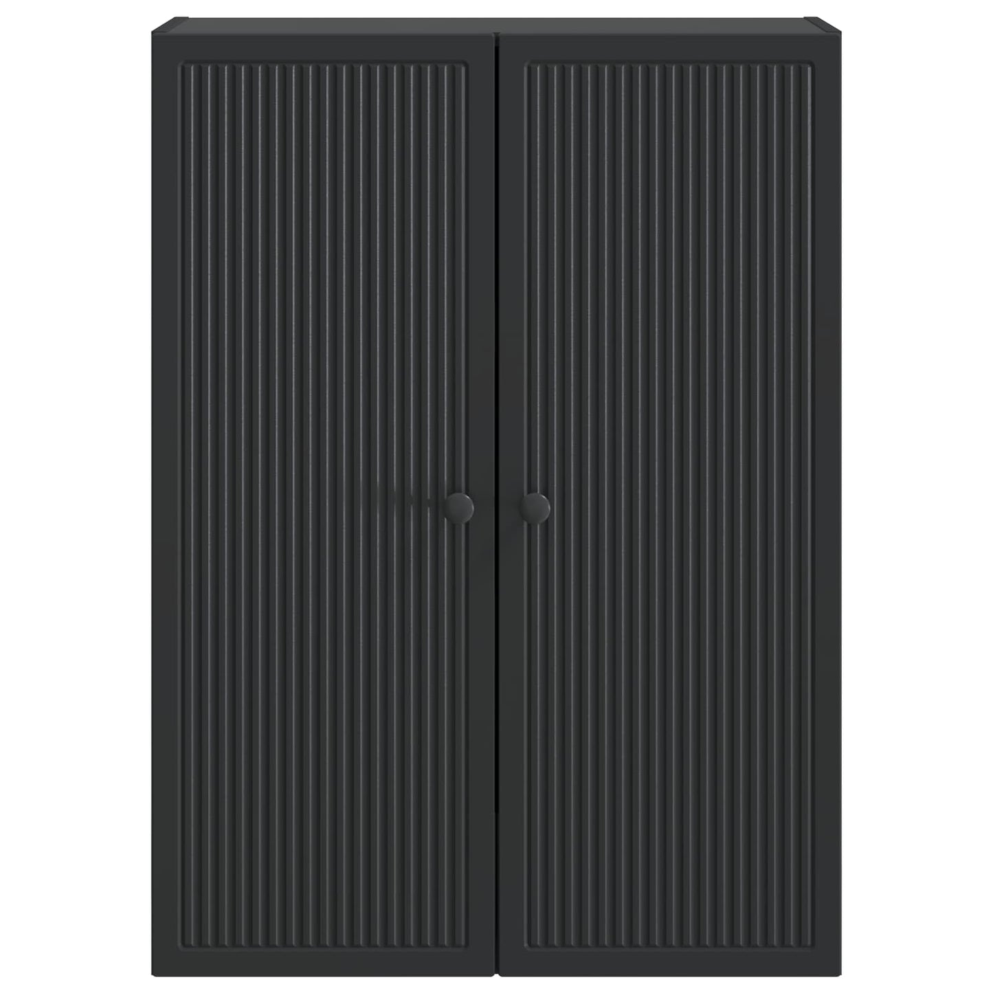 Mobiletto a muro Nero 66 x 34,5 x 90 cm Legno ingegnerizzato | homemem39