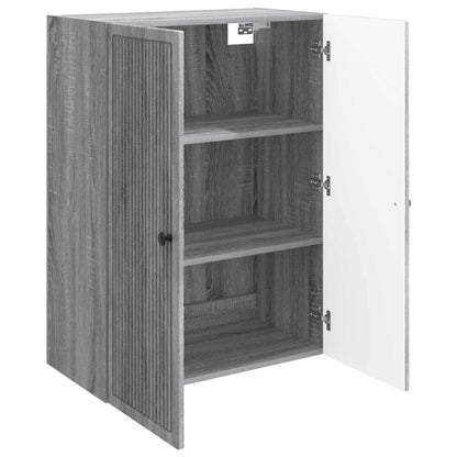 Mobiletto a muro Sonoma grigio 66 x 34,5 x 90 cm | homemem39