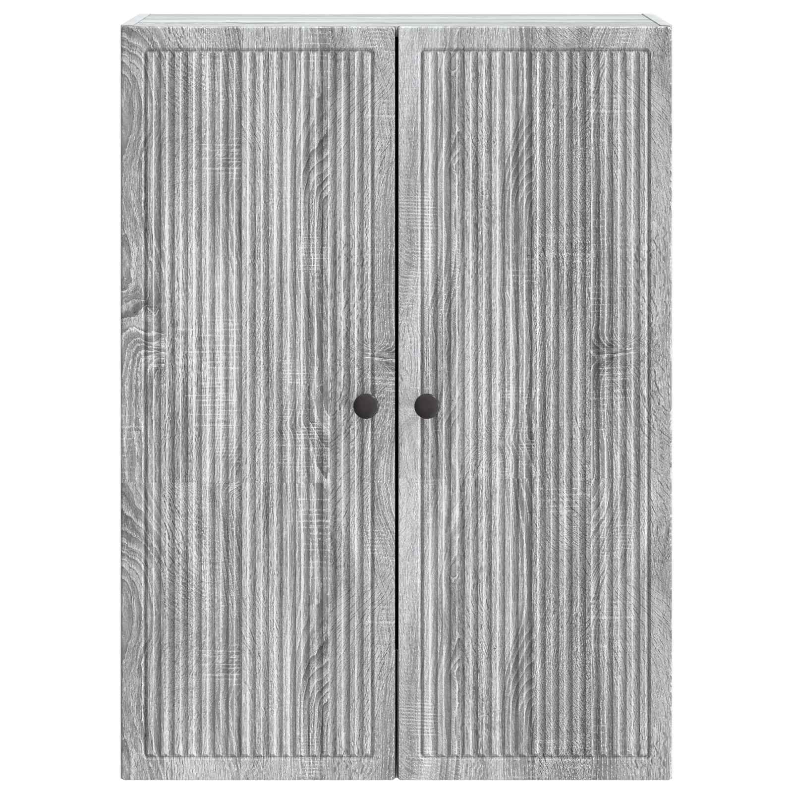 Mobiletto a muro Sonoma grigio 66 x 34,5 x 90 cm | homemem39