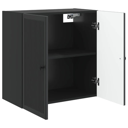 Mobiletto a muro Nero 59 x 31 x 60 cm Legno ingegnerizzato | homemem39