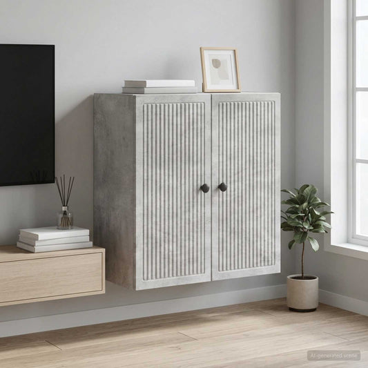 Mobiletto a muro Grigio Cemento 59 x 31 x 60 cm | homemem39