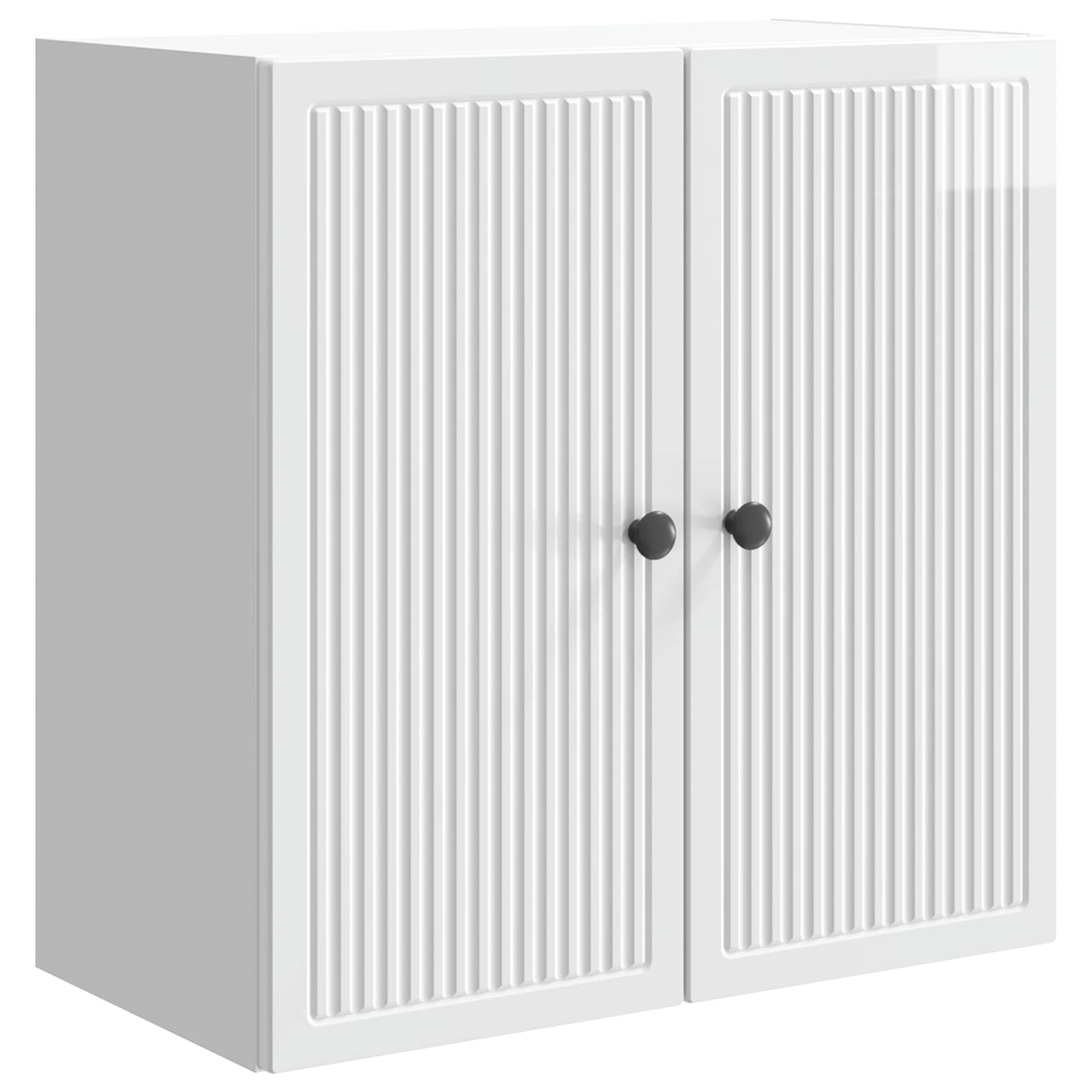 Mobiletto a muro Bianco Lucido 59 x 31 x 60 cm | homemem39