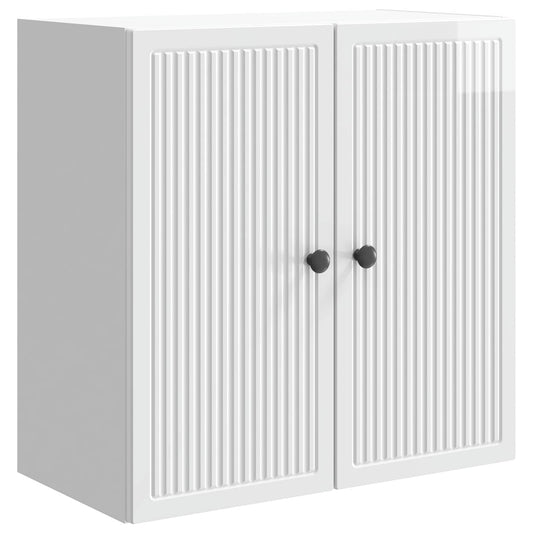 Mobiletto a muro Bianco Lucido 59 x 31 x 60 cm | homemem39