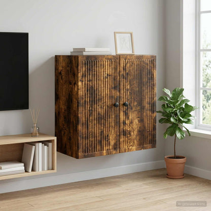 Mobiletto a muro Rovere Fumo 59 x 31 x 60 cm | homemem39
