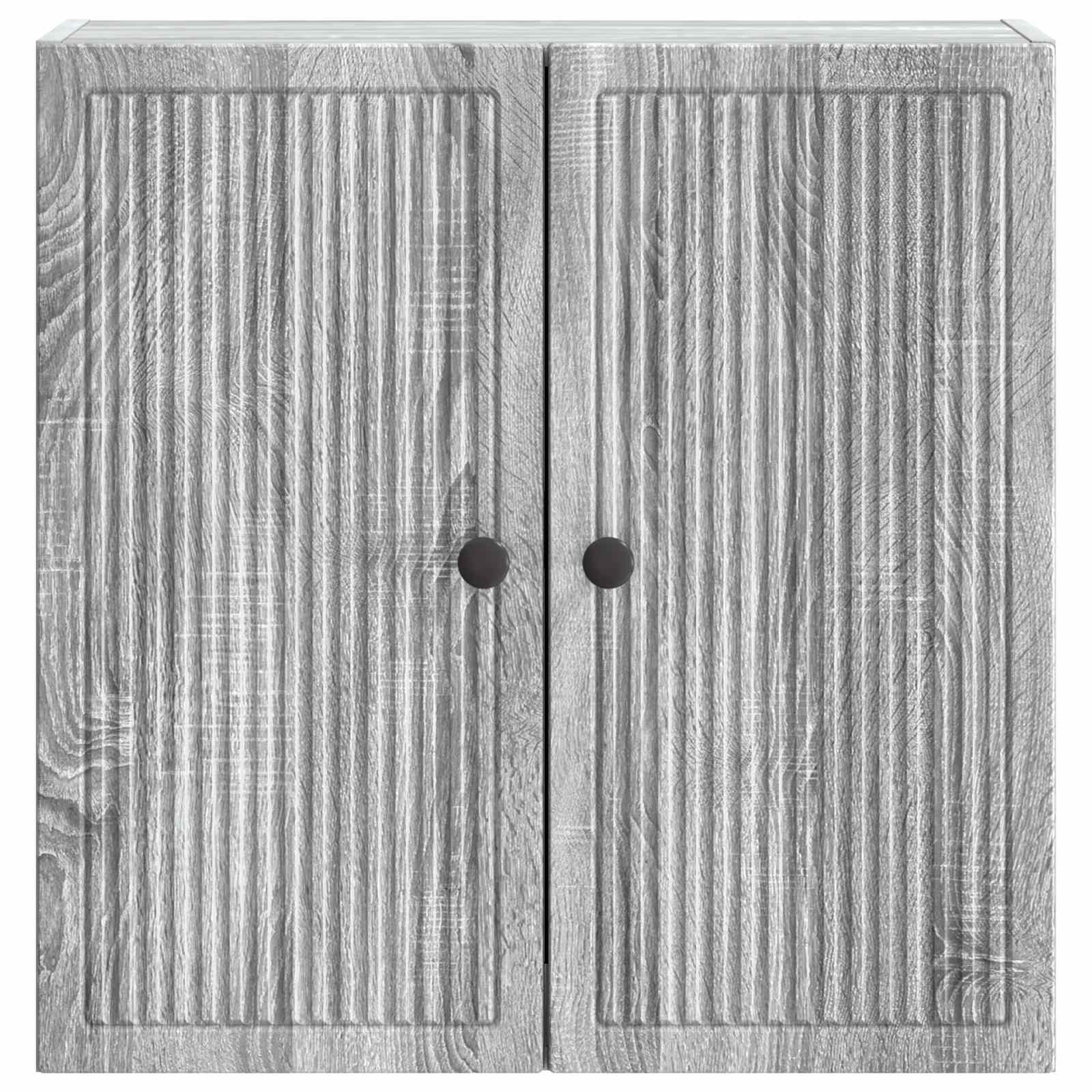 Mobiletto a muro Sonoma grigio 59 x 31 x 60 cm | homemem39